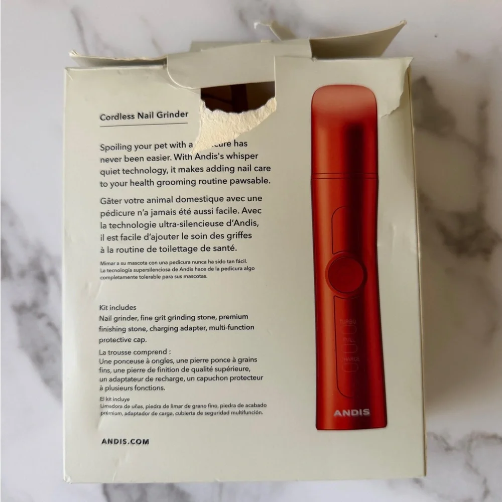 Andis Cord/Cordless Pet Nail Grinder